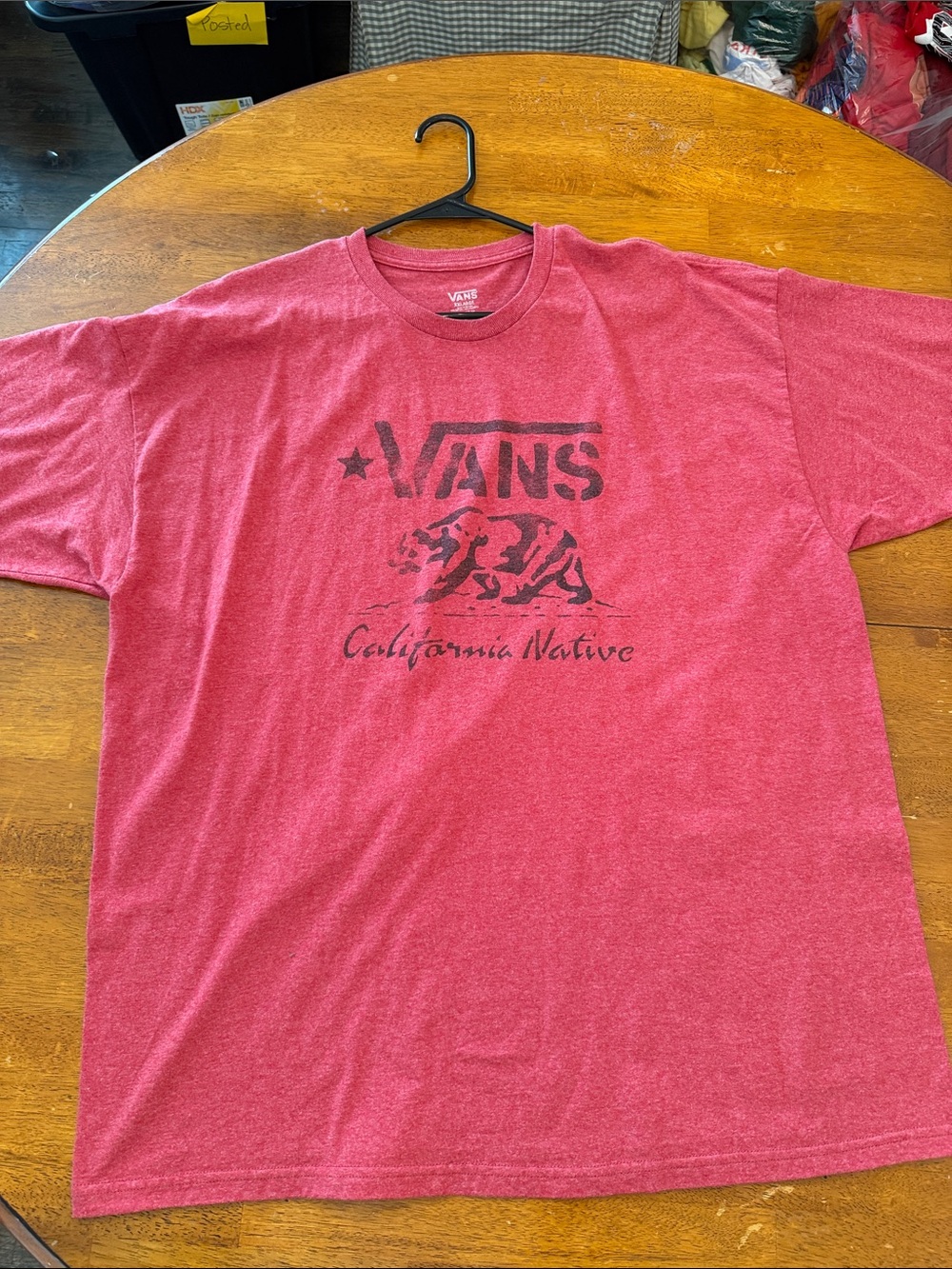 Vans Men's Red 'California Native' Graphic Tee xxl